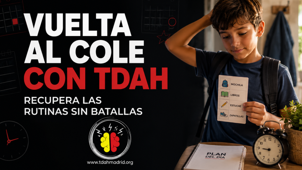 Recuperar las rutinas escolares después del verano en niños con TDAH